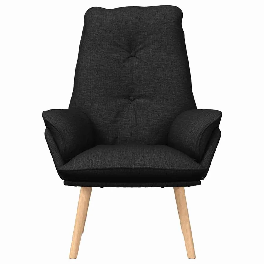 fauteuil Noir 69 x 74 x 93 cm Tissu et Contreplaqué - 4