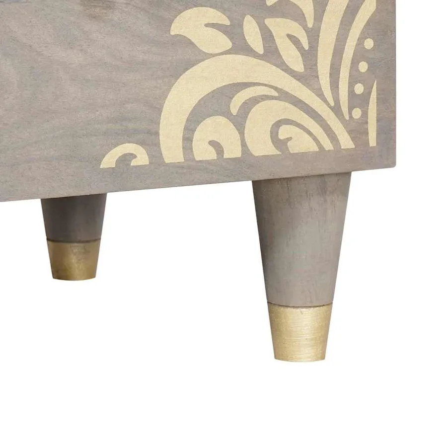 Ensemble de Meubles de Salle de Bain 3 pcs Gris et or - 9