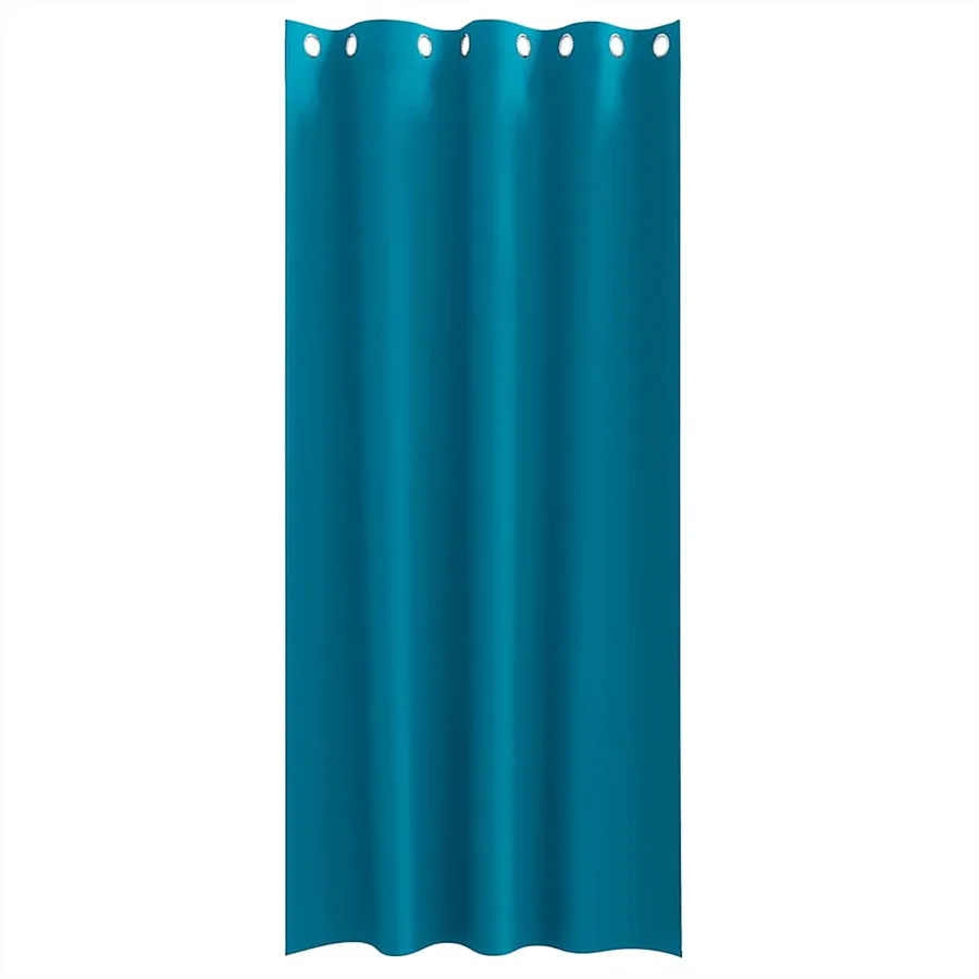 Rideaux occultants avec anneaux 2 pcs Turquoise 260 x 140 cm - 4