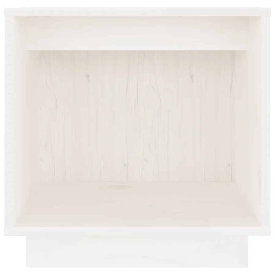 Tables de chevet 2 pcs Blanc 40x30x40 cm Bois de pin solide - 5
