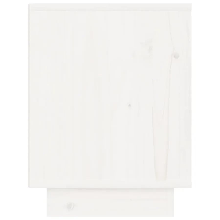 Tables de chevet 2 pcs Blanc 40x30x40 cm Bois de pin solide - 6