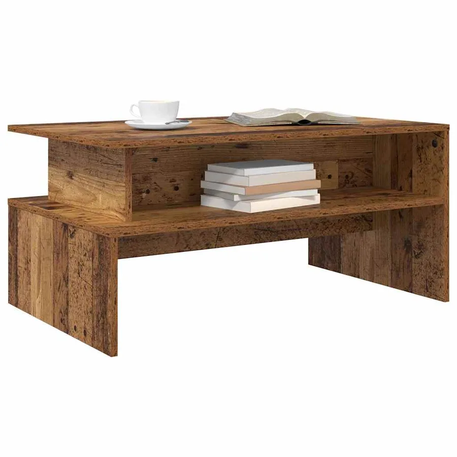 Table basse Bois ancien 90 x 55 x 42,5 cm Bois d'ingénierie - 3