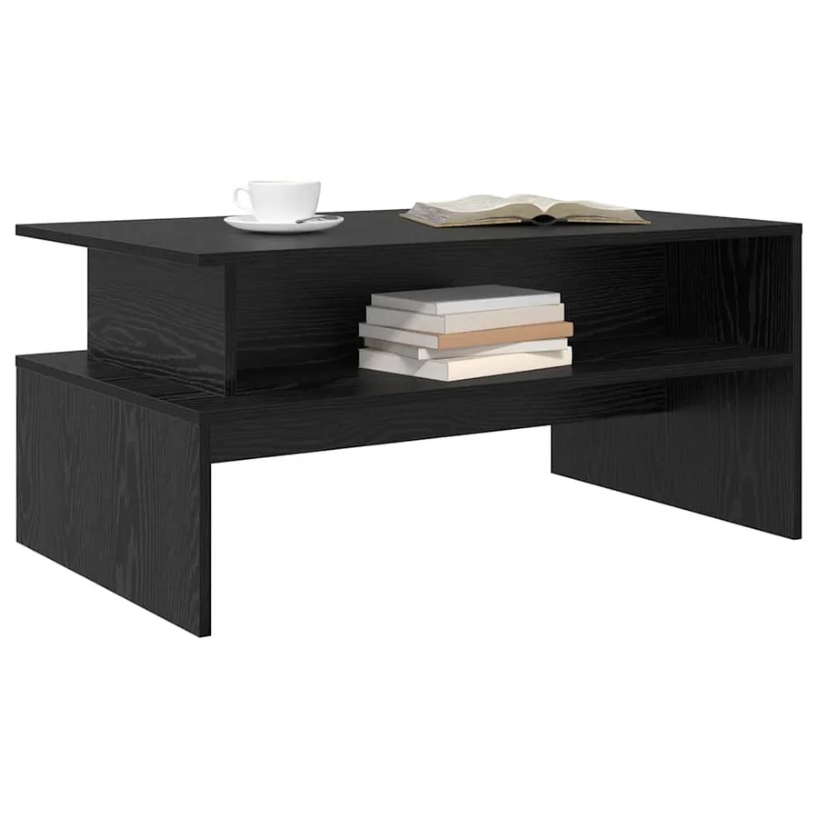 Table basse Chêne noir 90 x 55 x 42,5 cm Bois d'ingénierie - 3