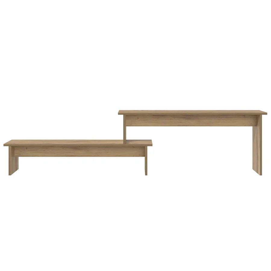 Ensemble meuble TV 180,5 x 30 x 43 cm Chêne artisanal - 5