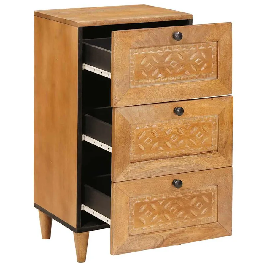 Buffet avec tiroir Marron clair 33,5 x 40 x 75 cm - 2