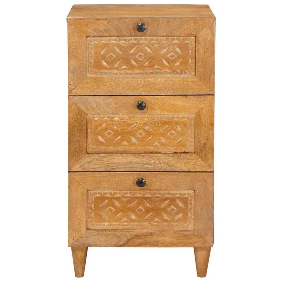Buffet avec tiroir Marron clair 33,5 x 40 x 75 cm - 3