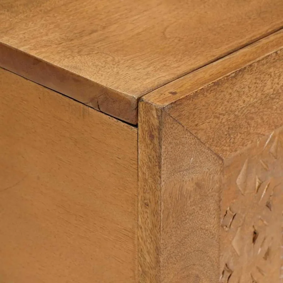 Table basse Marron Clair 100 x 54 x 40 cm Bois de mangue massif - 6
