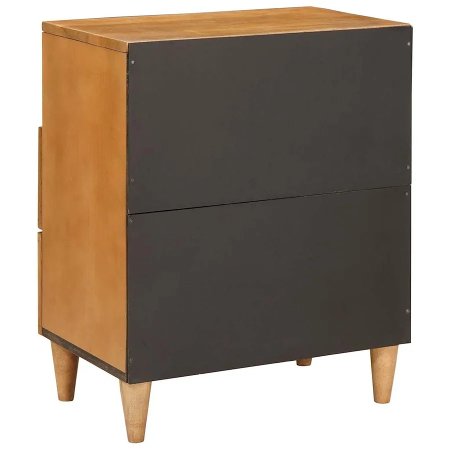 Table de chevet Marron Clair 50 x 33 x 62 cm Bois d'ingénierie - 5