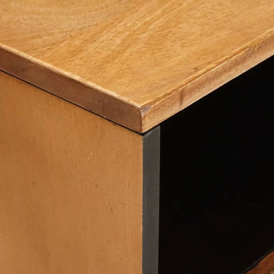 Table de chevet Marron Clair 50 x 33 x 62 cm Bois d'ingénierie - 6