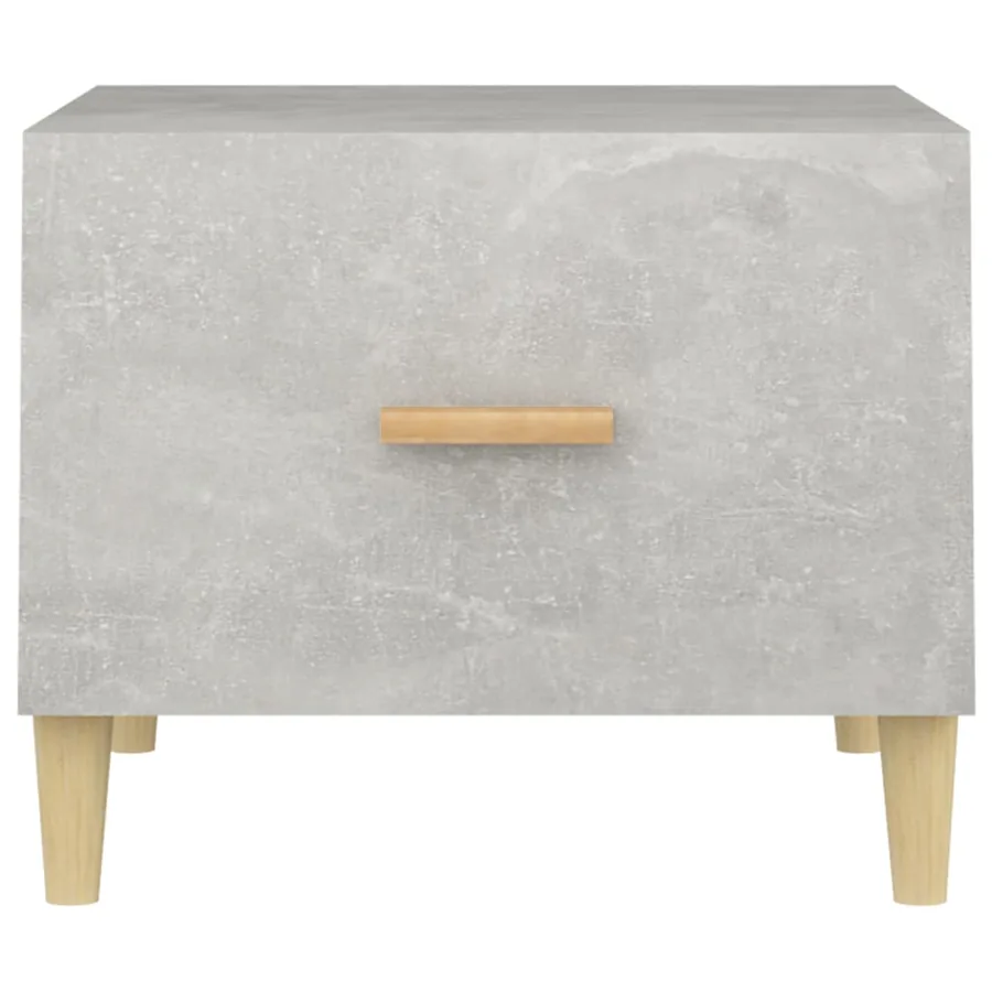 Table basse Gris béton 50x50x40 cm Bois d'ingénierie - 7