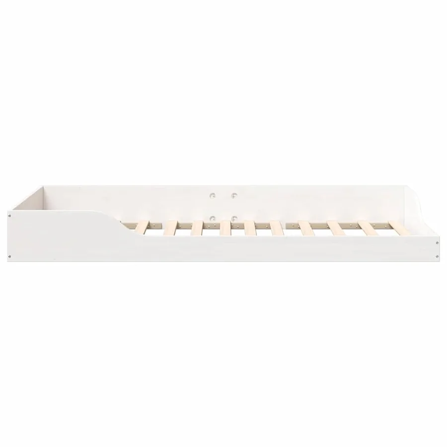 Cadre de lit Blanc 90 x 200 cm Pin massif - 6