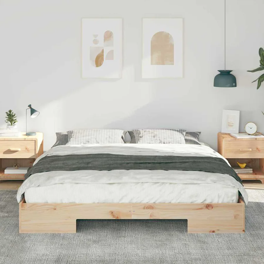 Cadre de lit Marron 180 x 200 cm - 3