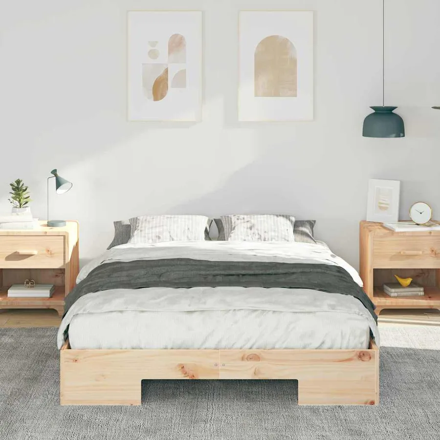 Cadre de lit Marron 120 x 200 cm - 3