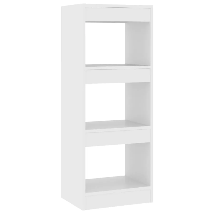 Bibliothèque/séparateur de pièce blanc bois d'ingénierie - 2