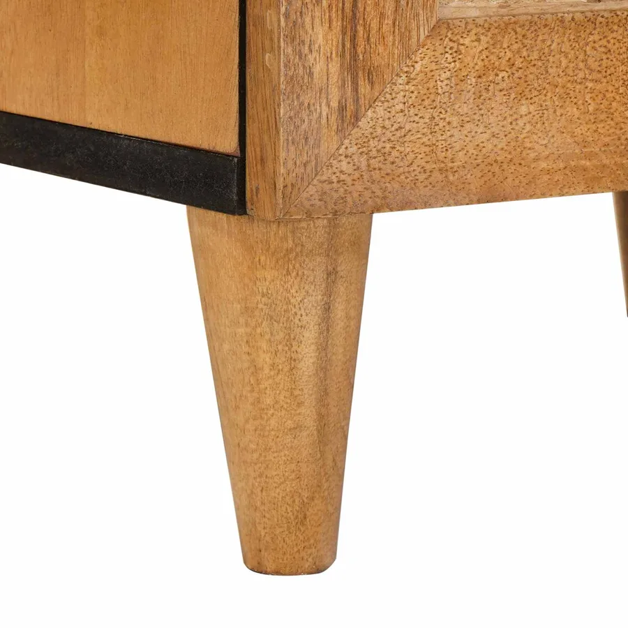 Table de chevet Marron Clair 40 x 33 x 46 cm Bois d'ingénierie - 13
