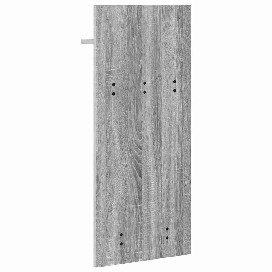 Porte-manteau mural avec étagère Gris Sonoma 40 x 10 x 90 cm - 7