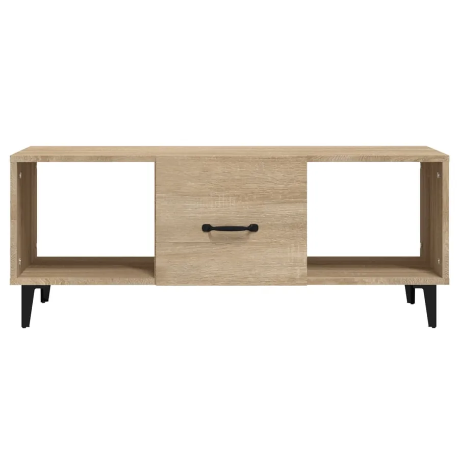 Table basse Chêne sonoma 102x50x40 cm Bois d'ingénierie - 5