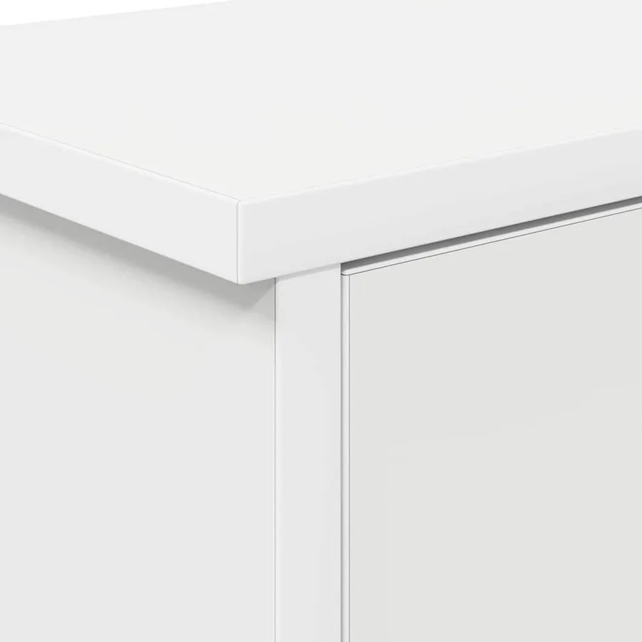 Porte-manteau mural Blanc 50 x 20 x 30 cm Bois d'ingénierie - 9
