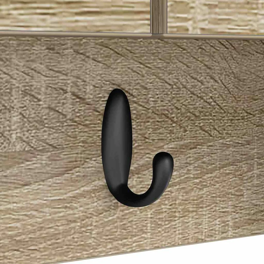 Porte-manteau mural avec étagère Chêne Sonoma 50 x 20 x 30 cm - 10