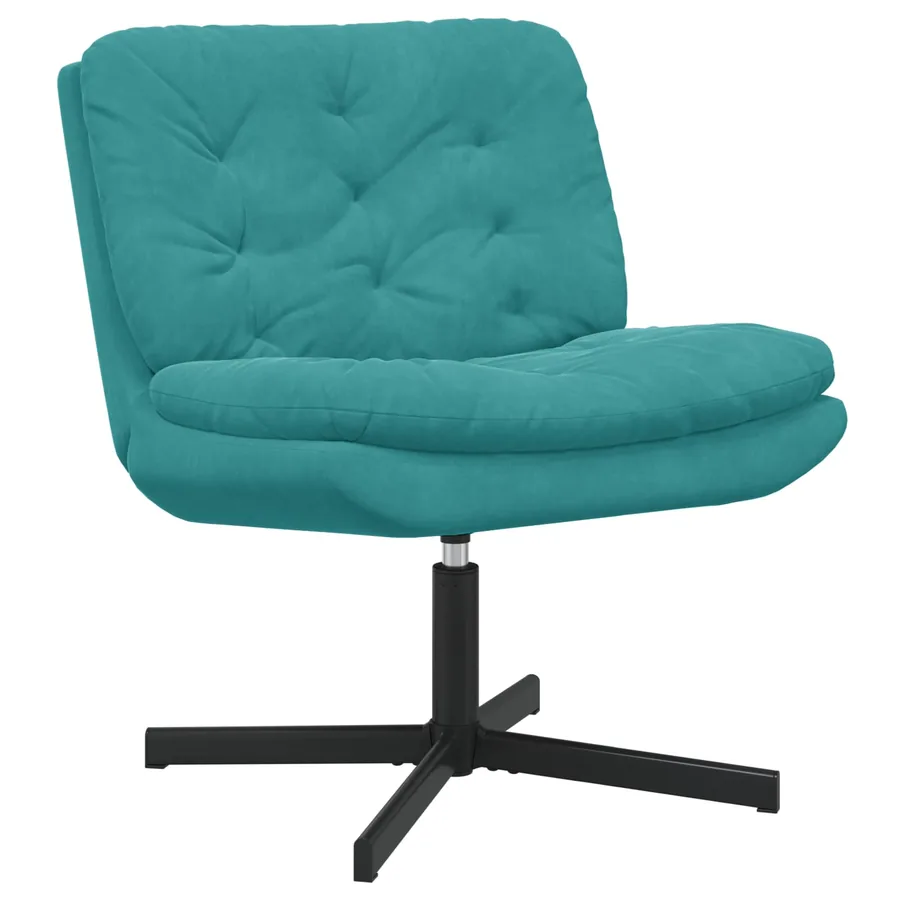 Fauteuil relaxant pivotant Turquoise 63 x 75 x 76 cm Velours