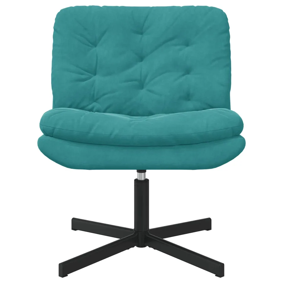 Fauteuil relaxant pivotant Turquoise 63 x 75 x 76 cm Velours - 2