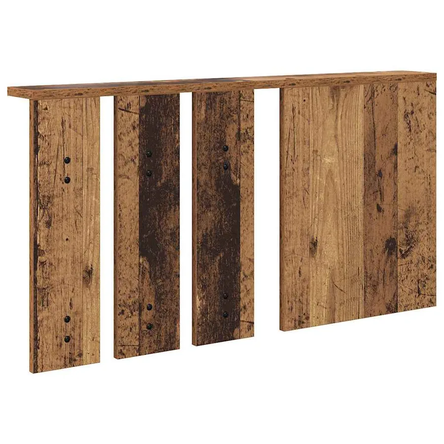 Porte-manteau mural avec étagère Bois ancien 85 x 10 x 45 cm - 7
