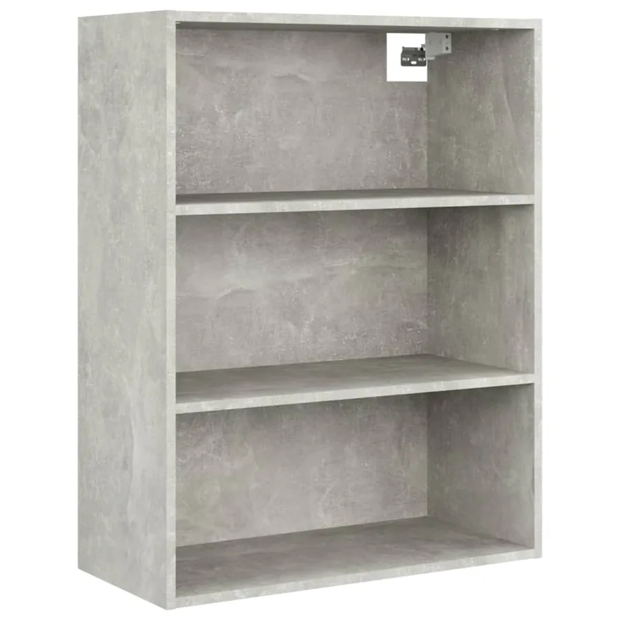 Armoire murale suspendue Gris béton 69,5x32,5x90 cm - 2
