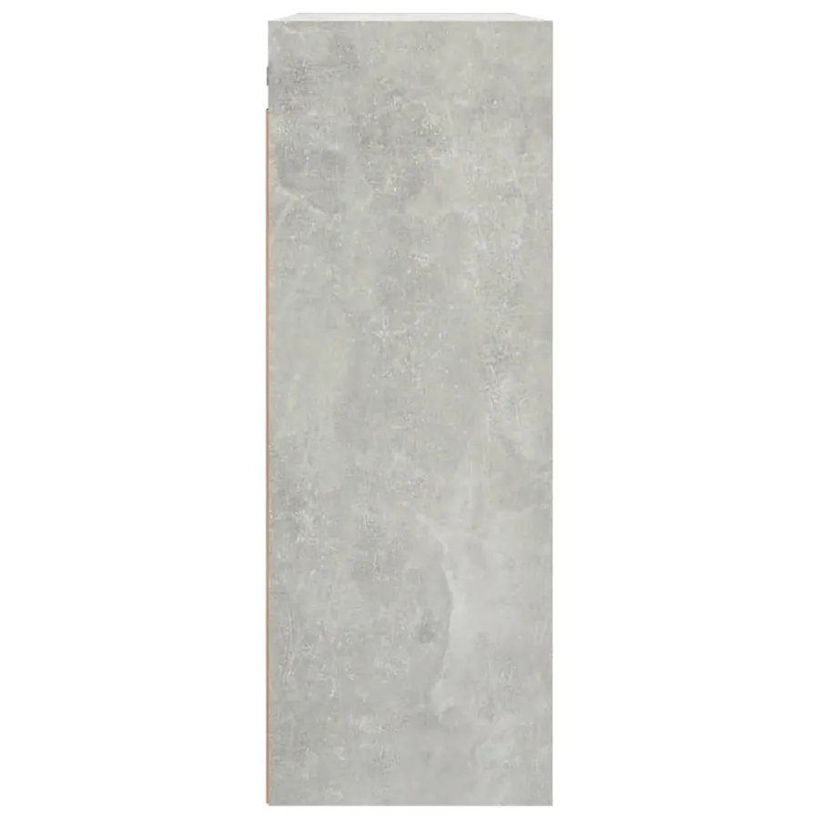 Armoire murale suspendue Gris béton 69,5x32,5x90 cm - 6