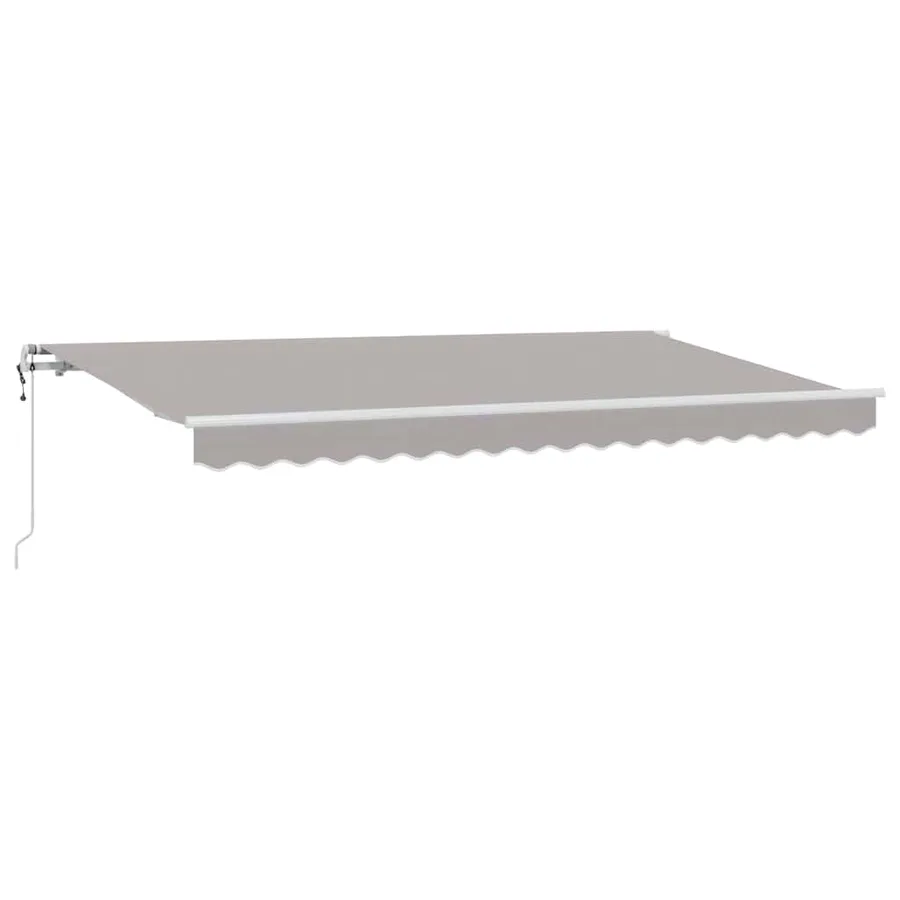 Auvent Rétractable Gris clair 400 x 200 cm tissu - 2