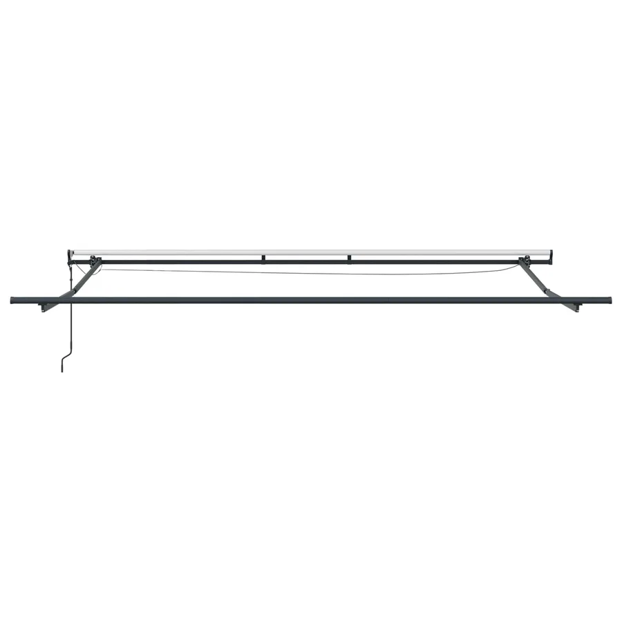 Auvent rétractable Blanc 500 × 350 cm Polyester - 9
