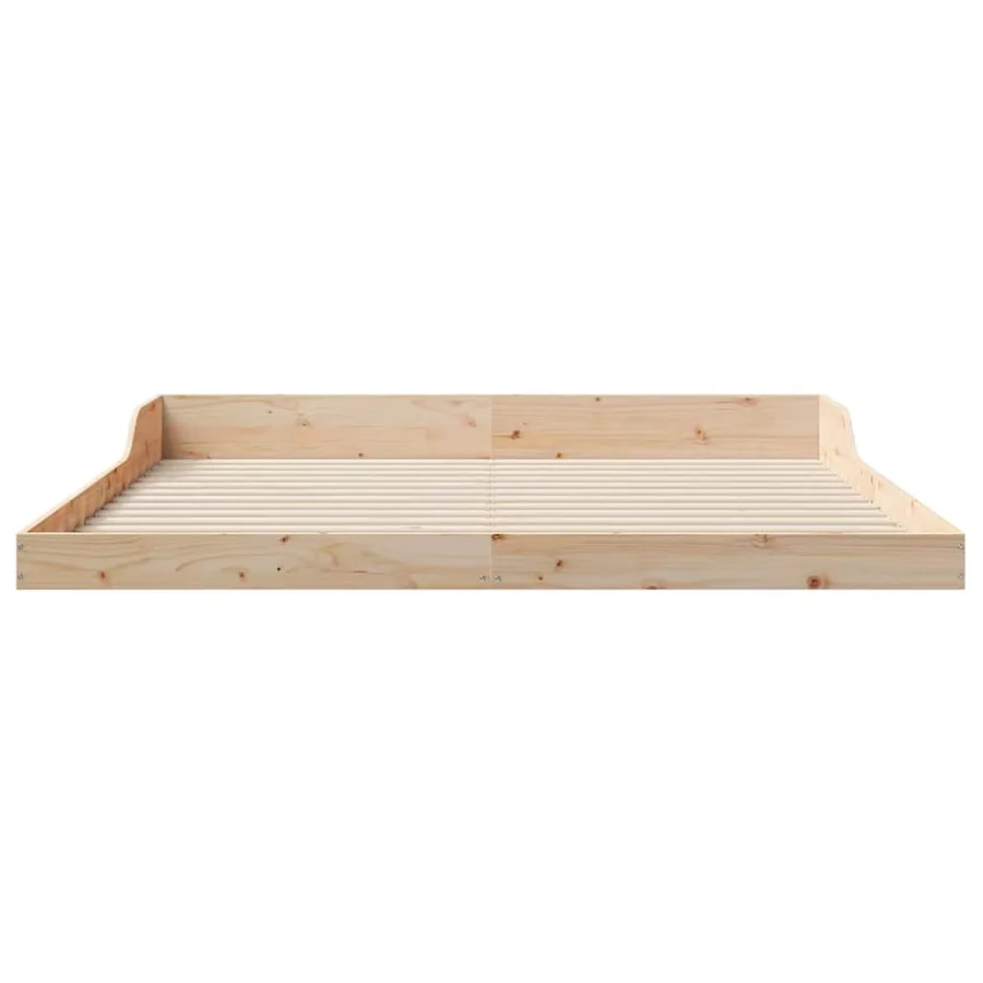 Cadre de lit Marron 200 x 210 cm Pin massif - 5