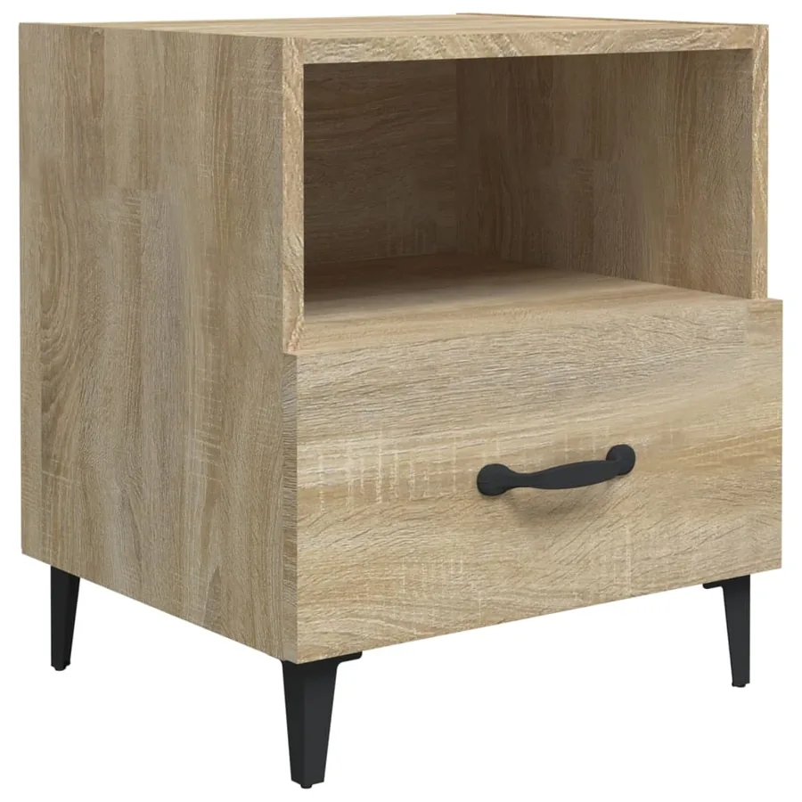 Tables de chevet 2 pcs Chêne Sonoma Bois d'ingénierie - 3
