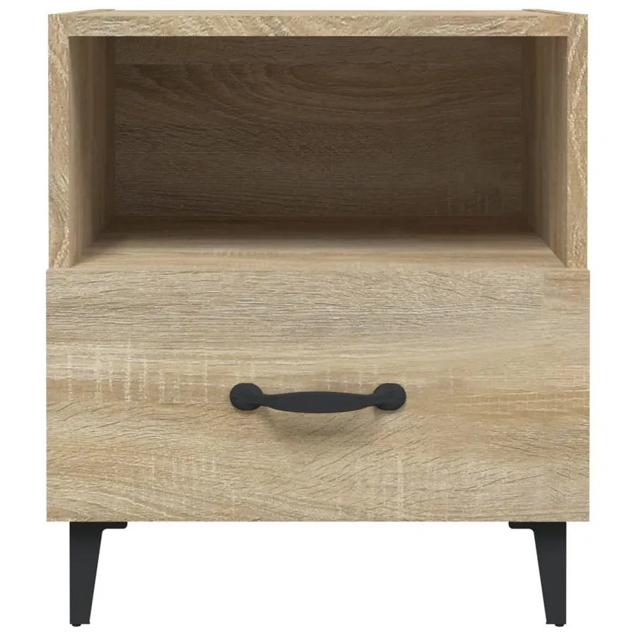 Tables de chevet 2 pcs Chêne Sonoma Bois d'ingénierie - 4