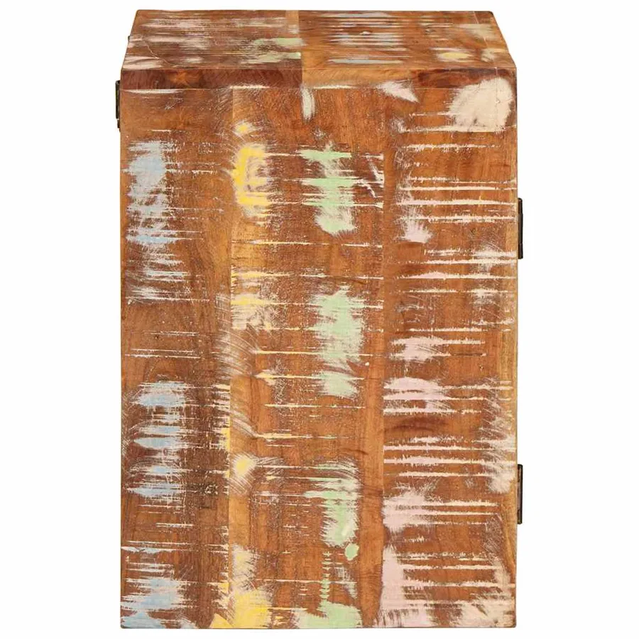 Table de chevet Marron Bois massif de récupération - 6