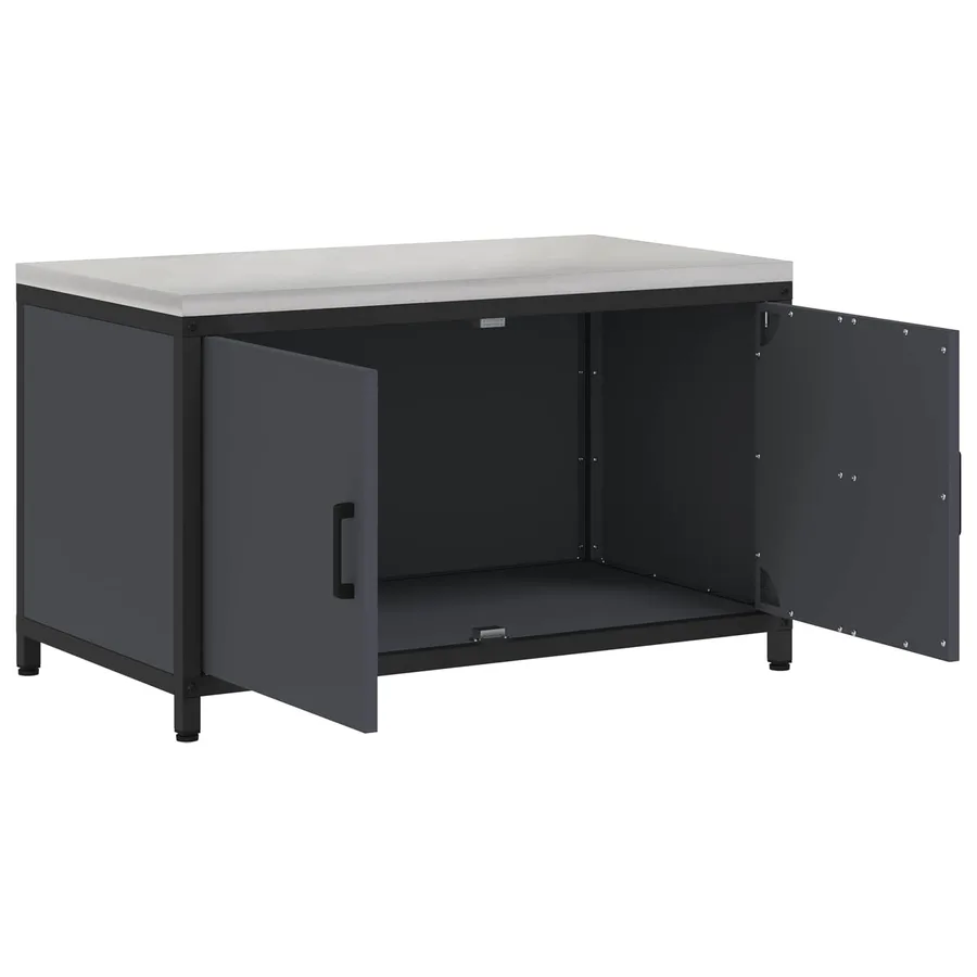Rangement de cuisine HATTEM Anthracite 90 x 50 x 53 cm Acier - 6