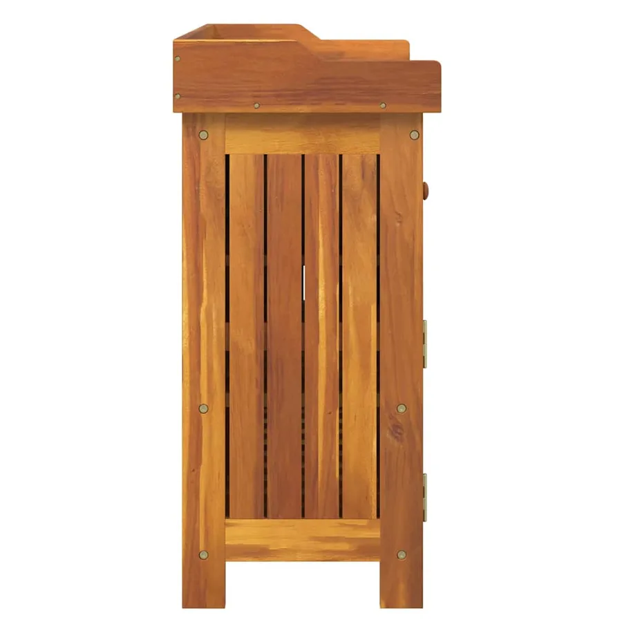 Armoire de jardin avec tiroir Naturel 78 x 36,5 x 78 cm - 7