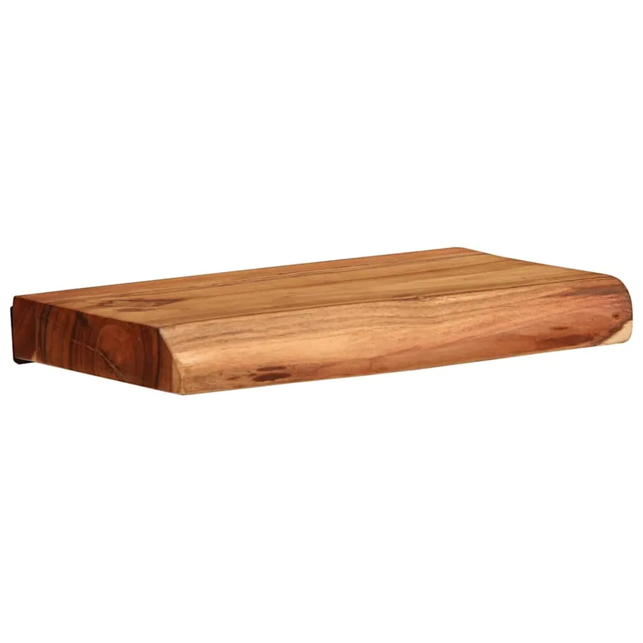 Étagères murales 2 pcs 30x20x3,5 cm bois massif d'acacia - 11