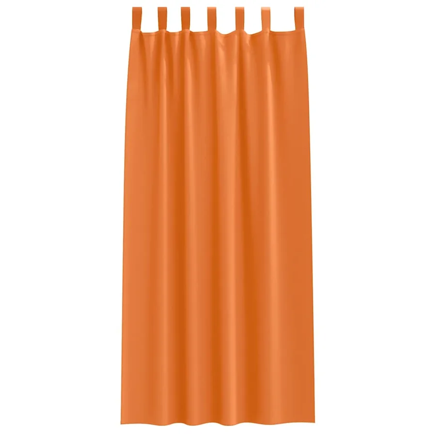 Rideaux occultants avec anneaux 2 pcs Orange vif 245 x 140 cm - 4