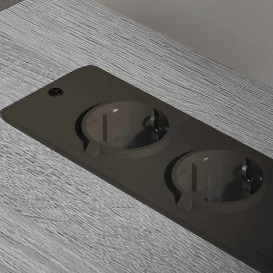 Cabinet avec Station de Charge Gris Sonoma 61 x 46 x 67 cm - 5