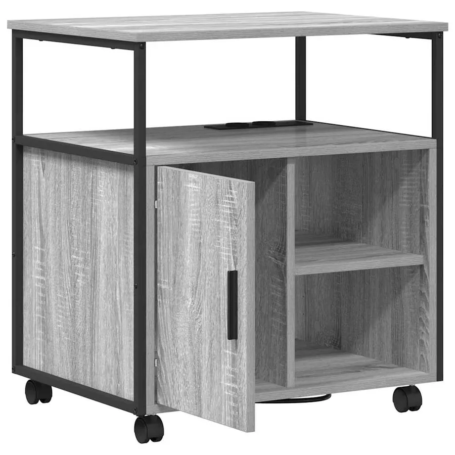 Cabinet avec Station de Charge Gris Sonoma 61 x 46 x 67 cm - 6