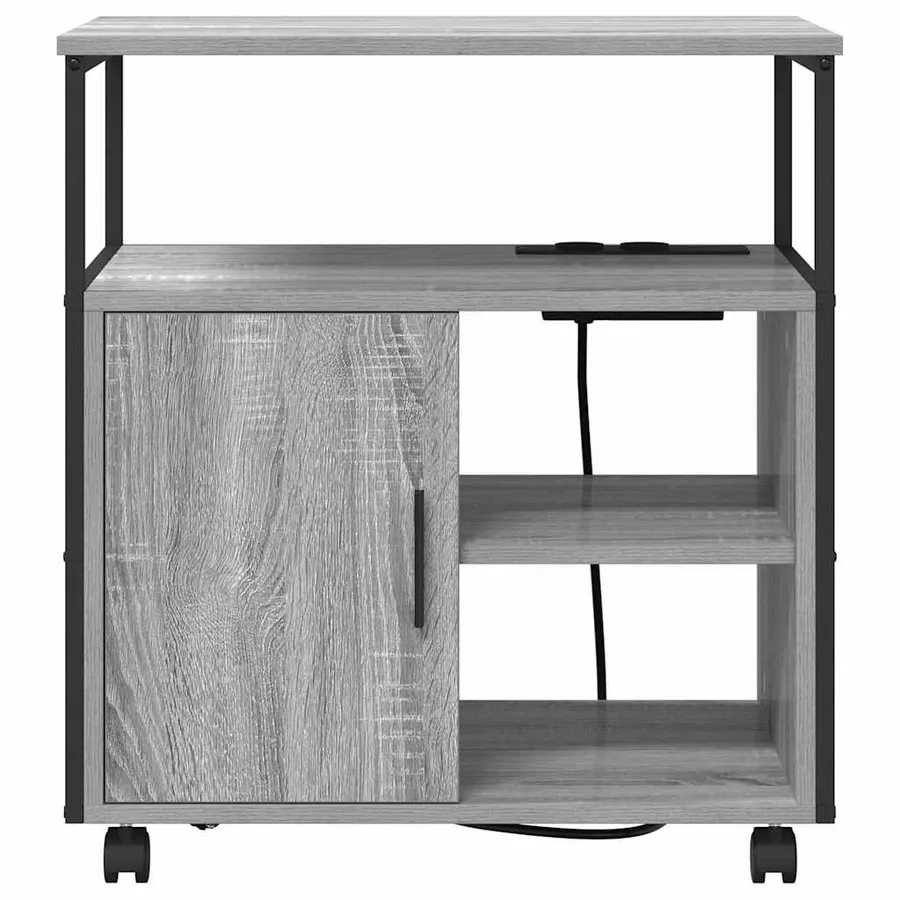 Cabinet avec Station de Charge Gris Sonoma 61 x 46 x 67 cm - 7
