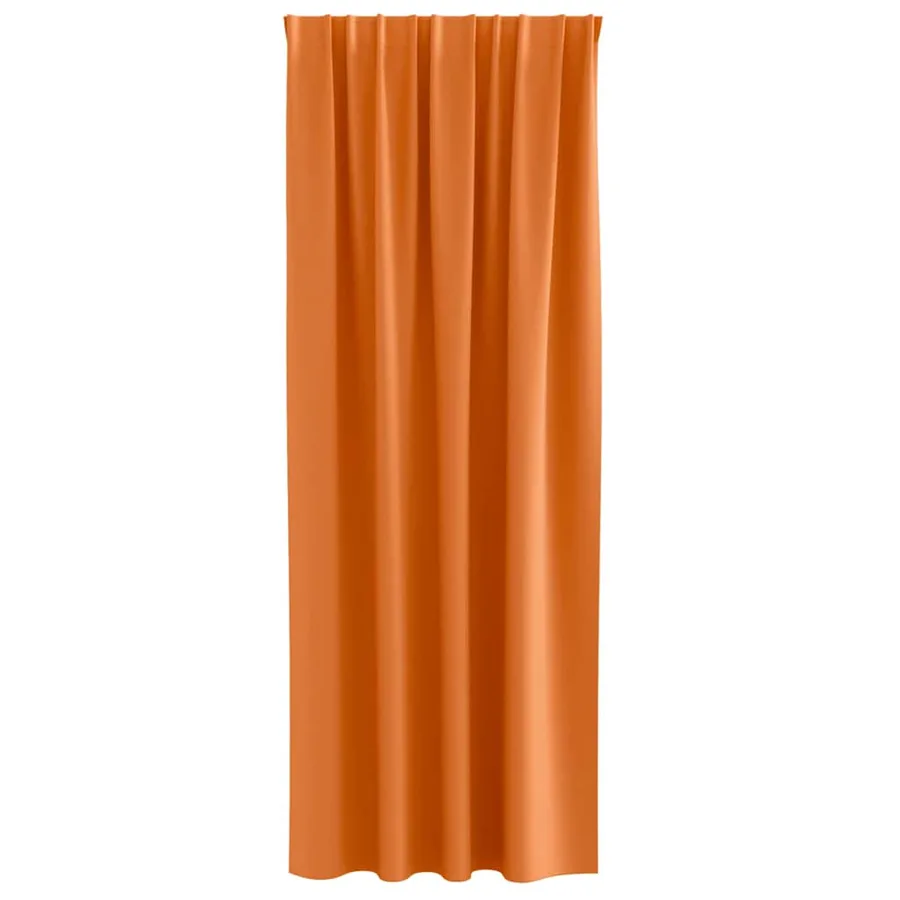 Rideaux occultants avec anneaux 2 pcs Orange vif 225 x 140 cm - 4