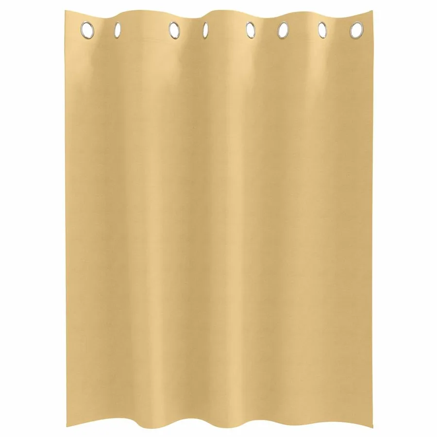 Rideaux occultants avec anneaux 2 pcs Beige 140 x 140 cm - 4