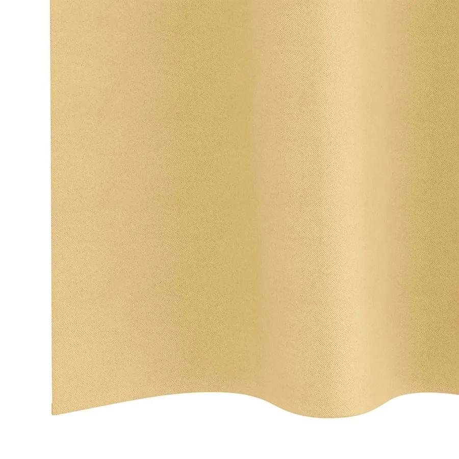 Rideaux occultants avec anneaux 2 pcs Beige 140 x 140 cm - 6