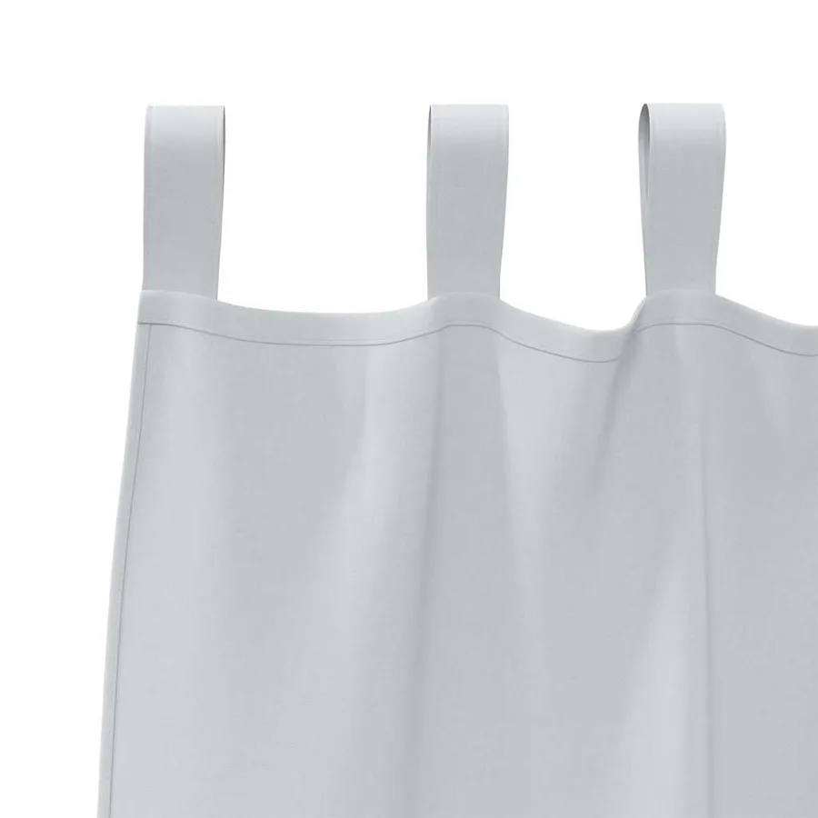 Rideaux occultants avec anneaux 2 pcs Gris pâle 245 x 140 cm - 5