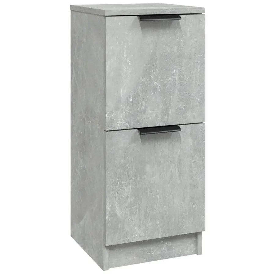 Buffet Gris béton 30x30x70 cm Bois d'ingénierie - 2