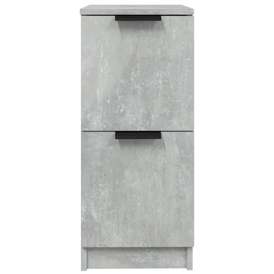 Buffet Gris béton 30x30x70 cm Bois d'ingénierie - 4