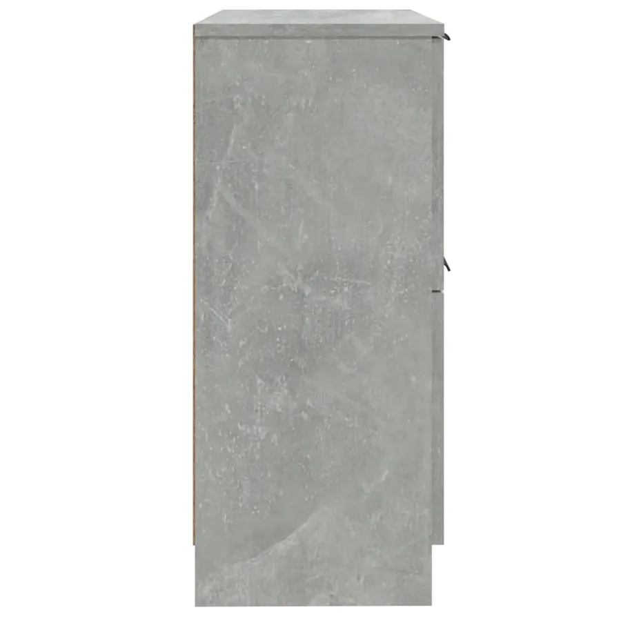Buffet Gris béton 30x30x70 cm Bois d'ingénierie - 6