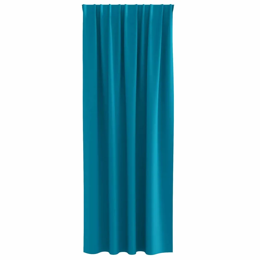 Rideaux occultants avec anneaux 2 pcs Turquoise 245 x 140 cm - 4