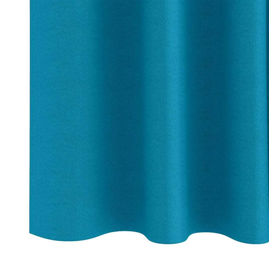 Rideaux occultants avec anneaux 2 pcs Turquoise 245 x 140 cm - 6